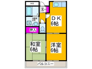 セブンコーポ志紀の物件間取画像